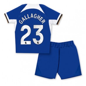 Chelsea Conor Gallagher #23 Hemmakläder Barn 2023-24 Kortärmad (+ Korta byxor)